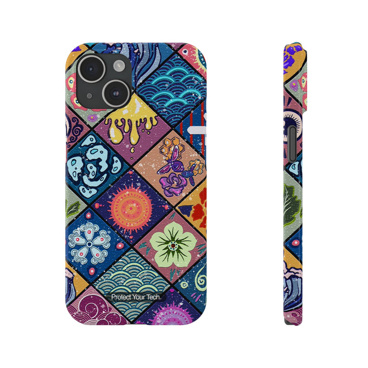 Art Grid Slim iPhone Case