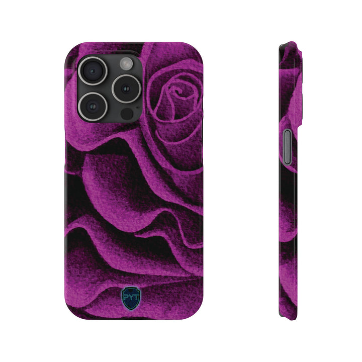 Pink Rose Slim iPhone Cases