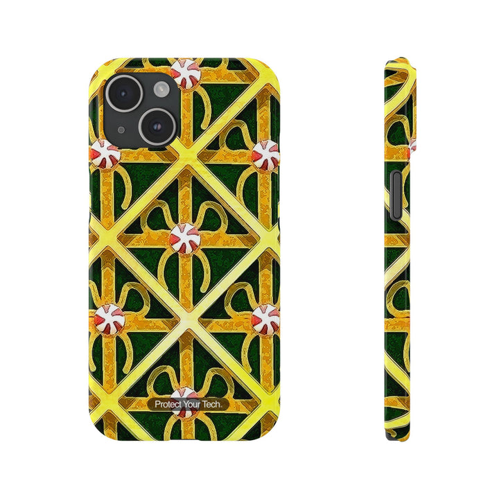 Golden Bows Slim iPhone Case