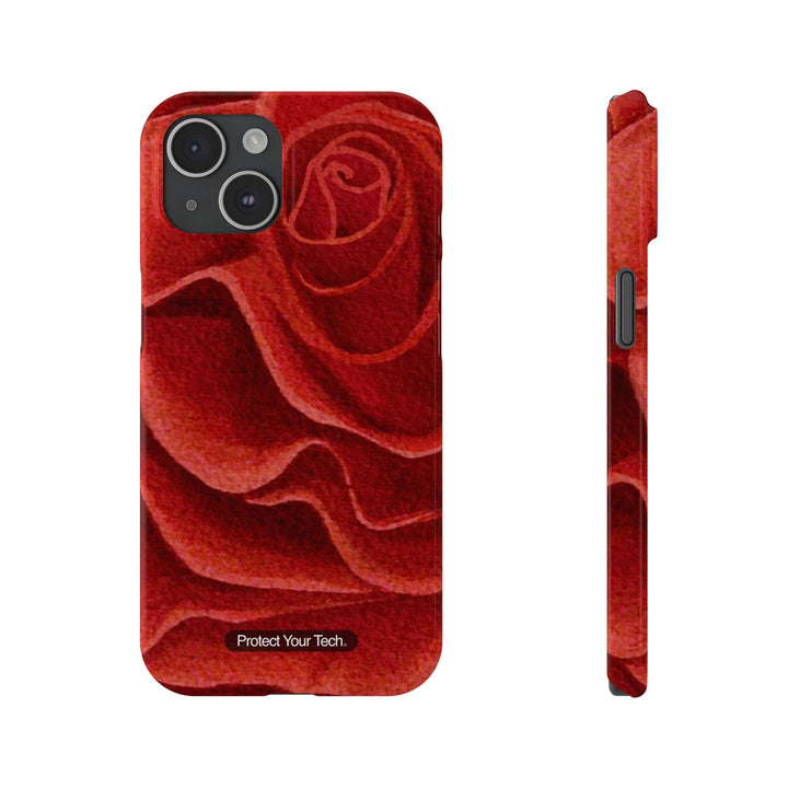 Red Rose Case-Mate Slim iPhone Case