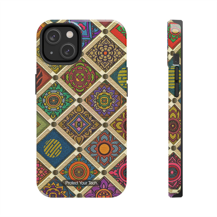 Floral Stitch Tough iPhone/Samsung Case