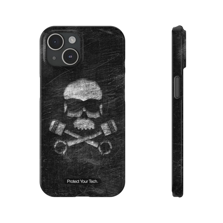 Skull Racer Slim iPhone Case