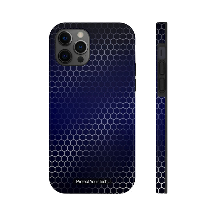 Tech Grid Pattern Case-Mate Tough iPhone Case