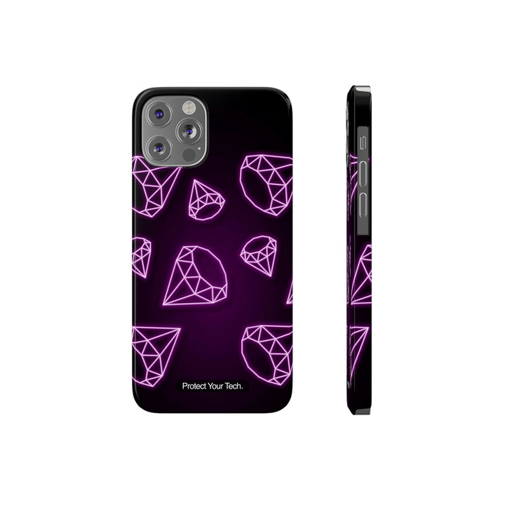 Pink Neon Diamonds Case-Mate Barely There iPhone Case