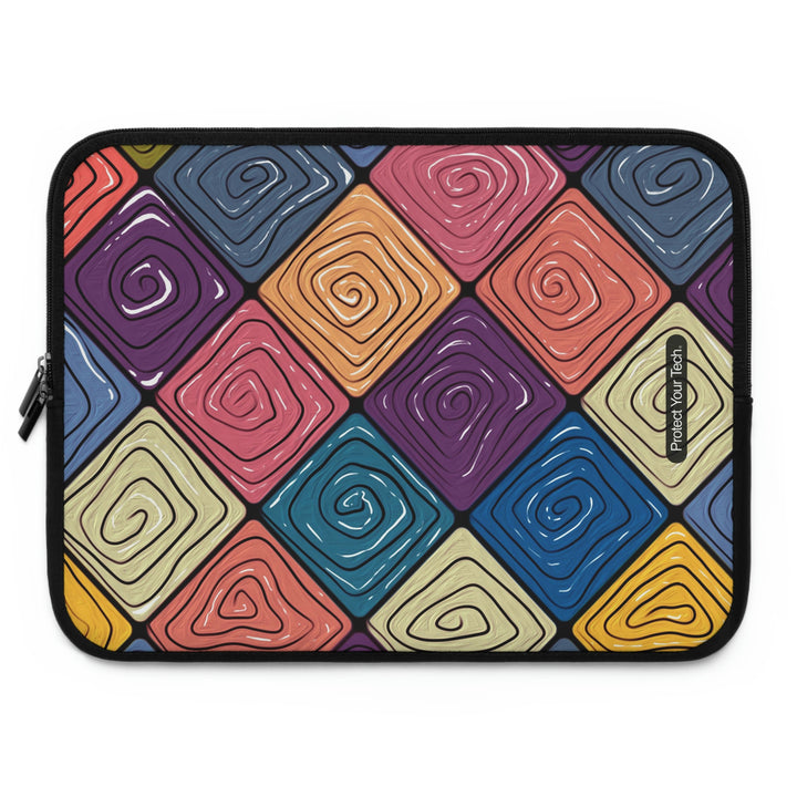 Swirl Grid Laptop Sleeve