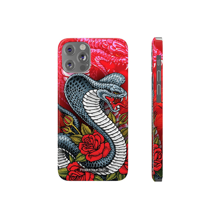 Cobra Roses Tattoo Art Case-Mate Barely There iPhone Case