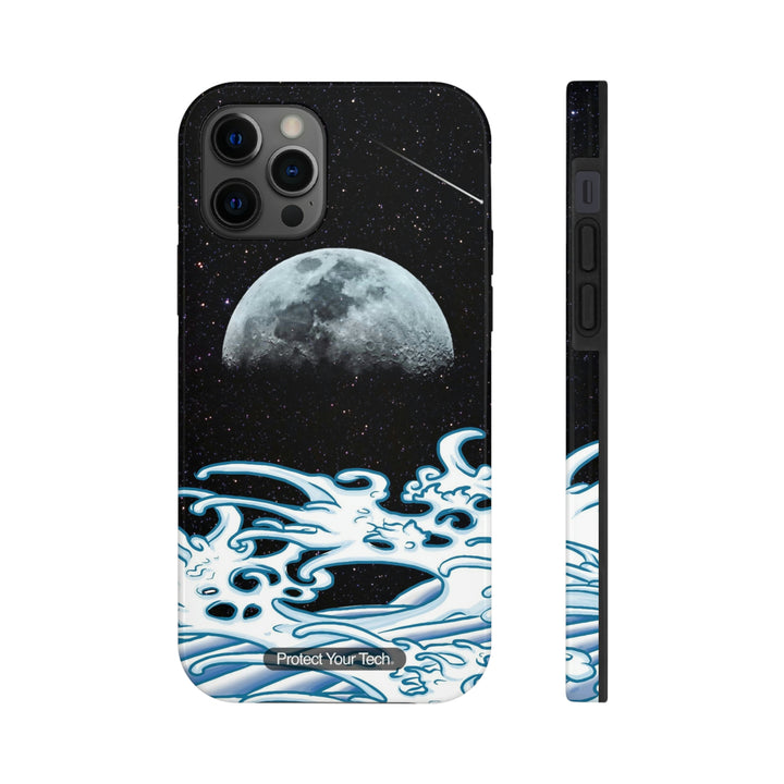 Moon Water with Waves Case-Mate Tough iPhone Case