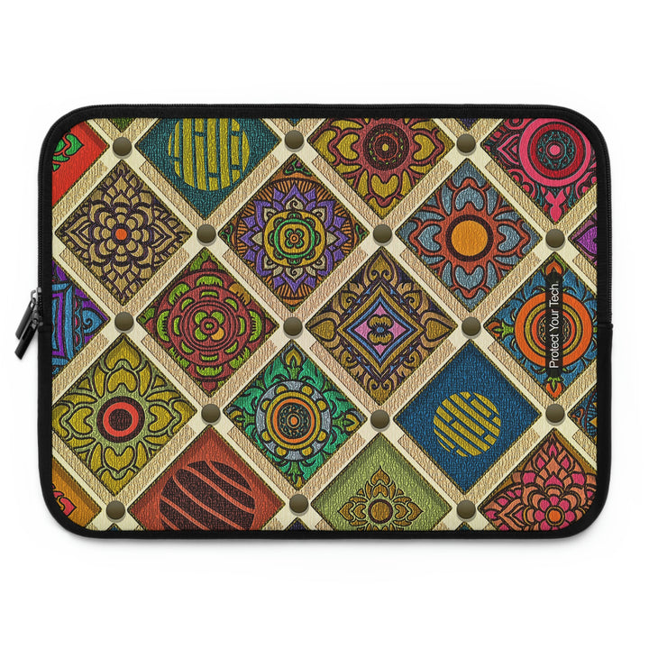 Floral Stitch Laptop Sleeve