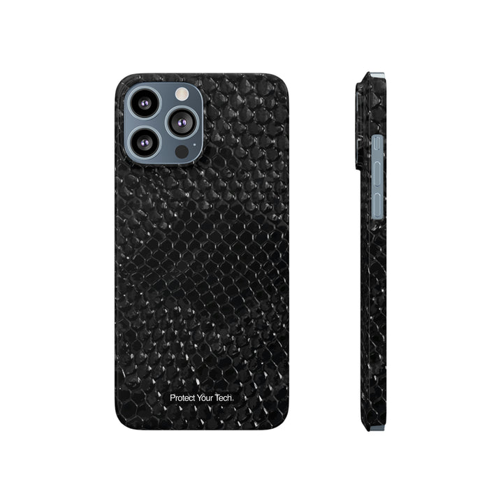 Black Scales Animal Print Pattern Case-Mate Barely There iPhone Case