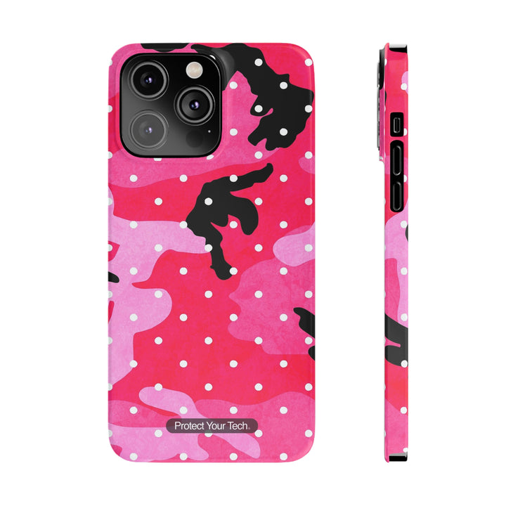 Pink CamoDot Case-Mate Slim iPhone Case
