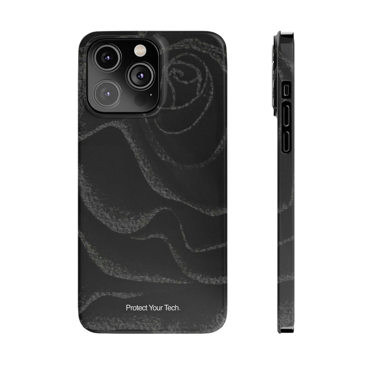 Black Rose Case-Mate Slim iPhone Case