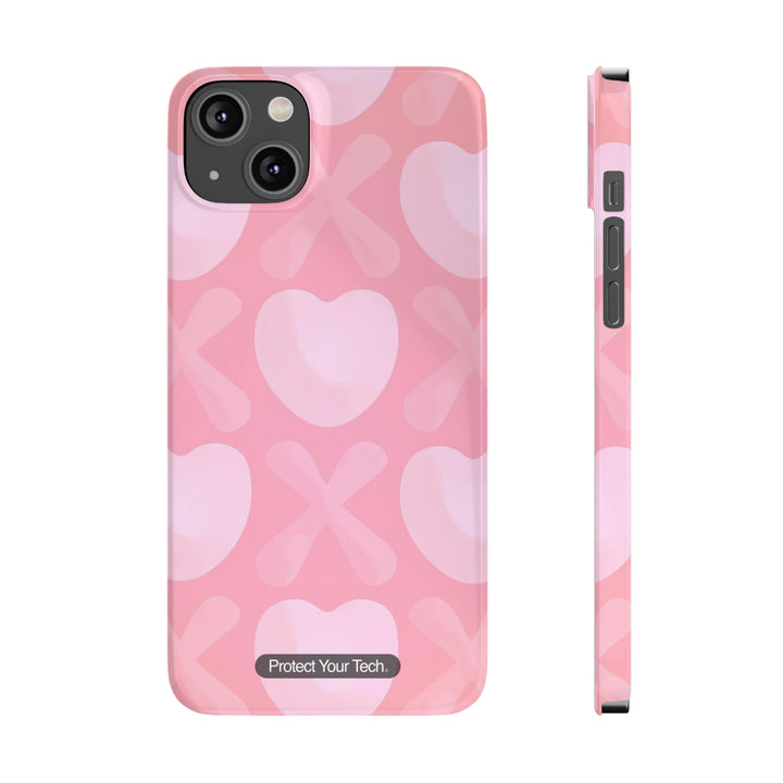 Bubble Cross'n Hearts Case-Mate Slim iPhone Case
