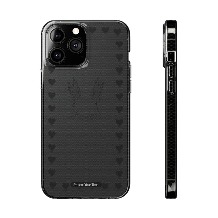 Clear Caring Hands Soft Phone Cases