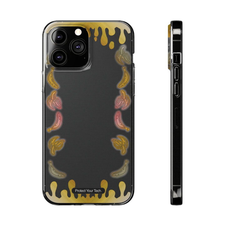 Clear Banana Split Soft Phone Cases