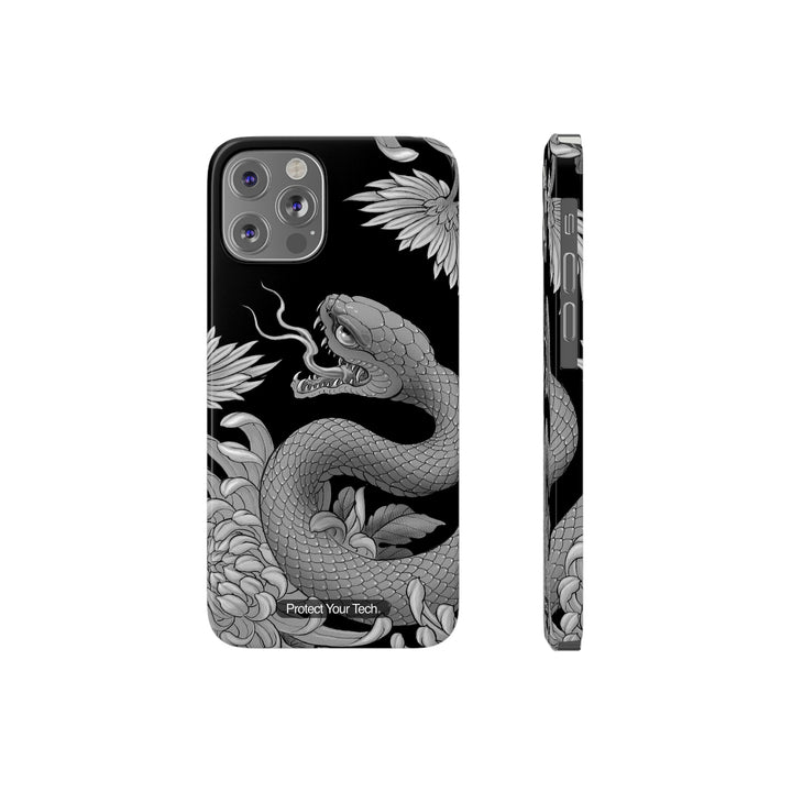 Monochrome Snake Case-Mate Barely There iPhone Case