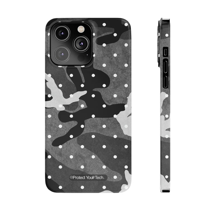 Gray CamoDot Case-Mate Slim iPhone Case