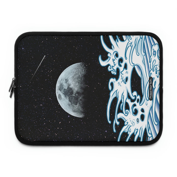 Moon Water with Waves Laptop Sleeve