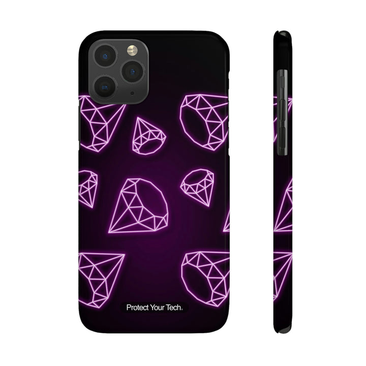 Pink Neon Diamonds Case-Mate Slim iPhone Case