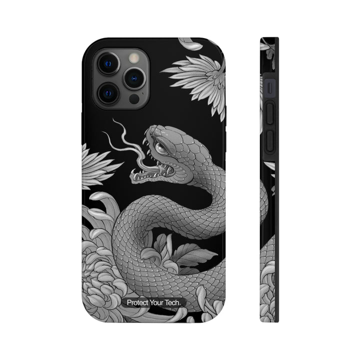 Monochrome Snake Case-Mate Tough iPhone Case