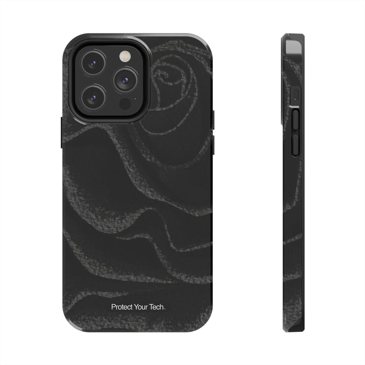 Black Rose Case-Mate Tough iPhone Case
