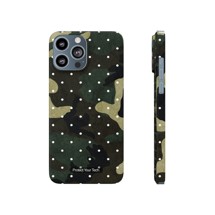 Green CamoDot Case-Mate Barely There iPhone Case