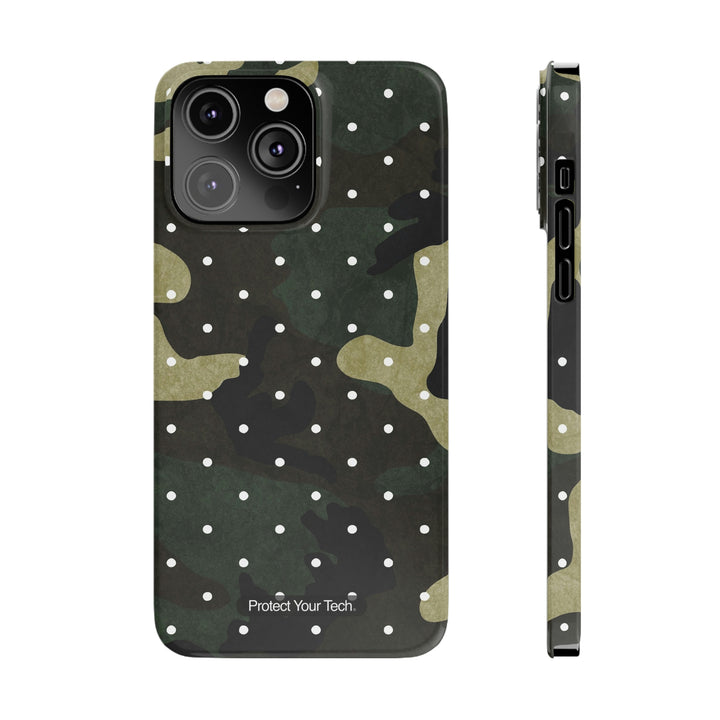 Green CamoDot Case-Mate Slim iPhone Case