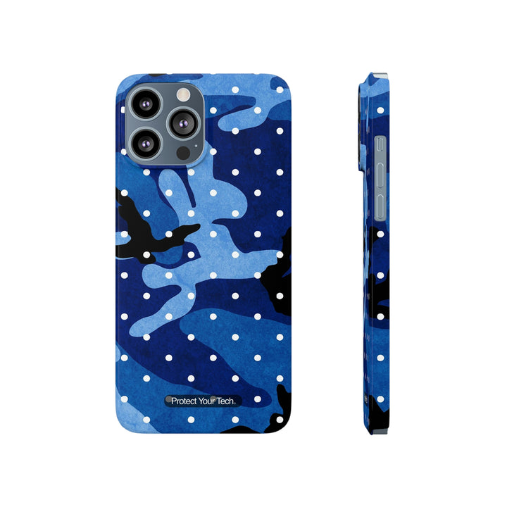 Blue Camodot Case-Mate Barely There iPhone Case