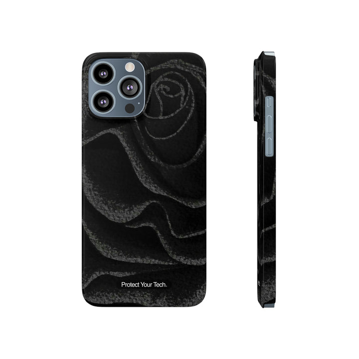 Black Rose Case-Mate Barely There iPhone Case