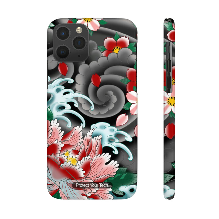 Windflower Tattoo Case-Mate Slim iPhone Case