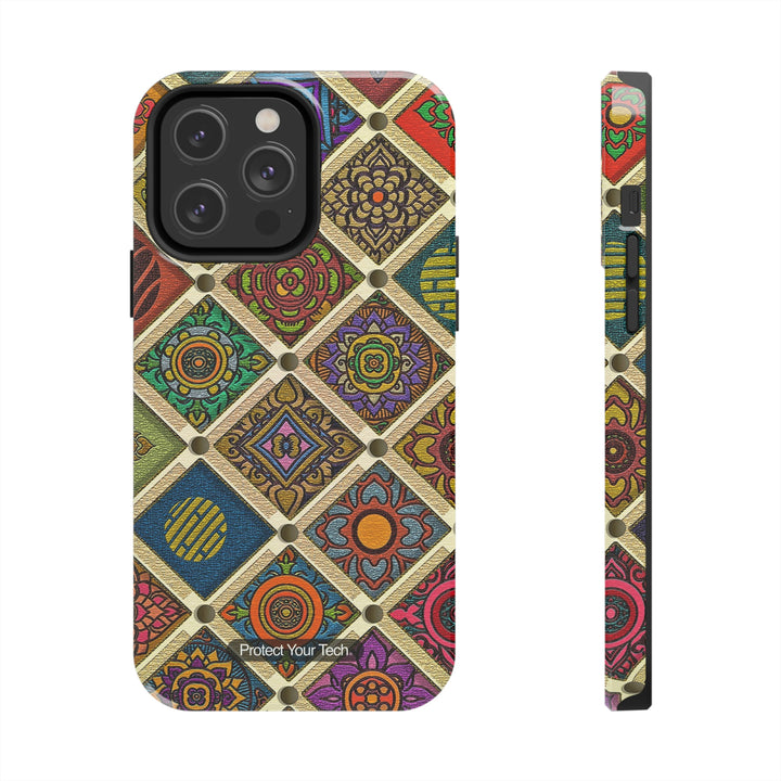 Floral Stitch Case-Mate Tough iPhone Cases