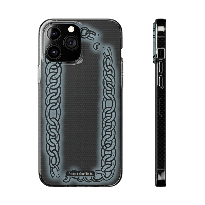 Clear Broken Chain Soft Phone Cases