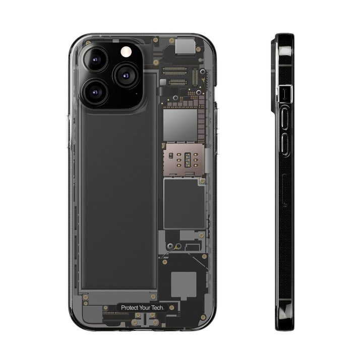 Clear Internal Reveal Soft Phone Cases