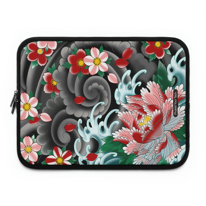 Windflower Tattoo Laptop Sleeve