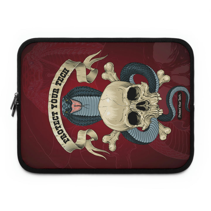 Skull Raider Tattoo Design Laptop Sleeve