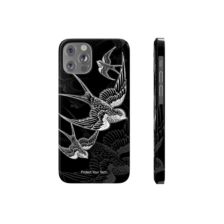 Night Swallows Dove Tattoo Art Case-Mate Barely There iPhone Case