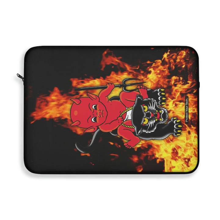 Red Rider Fire Tattoo Art Laptop Sleeve