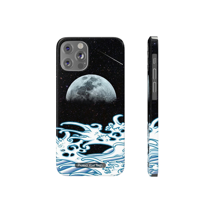 Moon Water with Waves Case-Mate Barely There iPhone Case