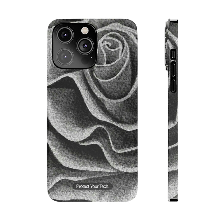 White Rose Case-Mate Slim iPhone Case