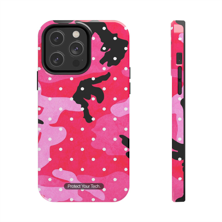 Pink CamoDot Pattern Case-Mate Tough iPhone Case