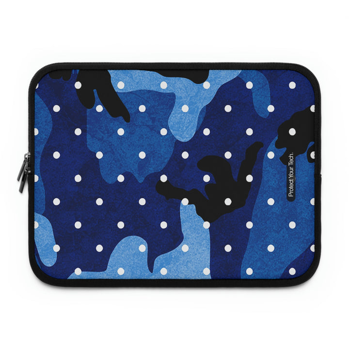 Blue CamoDot Laptop Sleeve