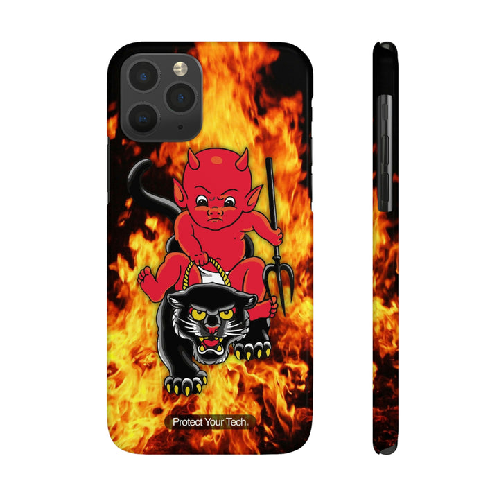 Red Rider Fire Tattoo Art Case-Mate Slim iPhone Case