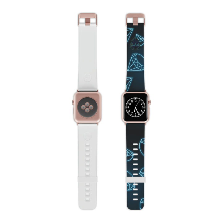 Blue Neon Diamonds Watch Band for Apple Watch