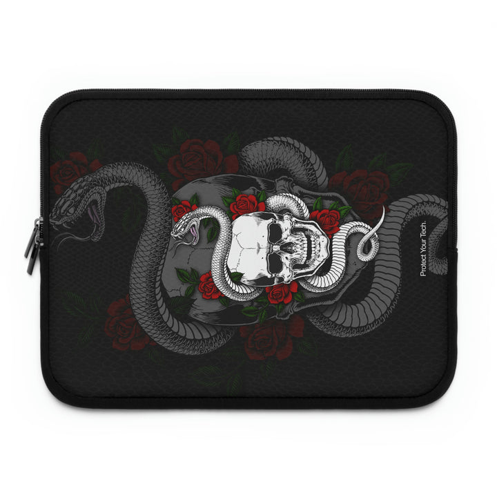 Skulls And Roses Laptop Sleeve