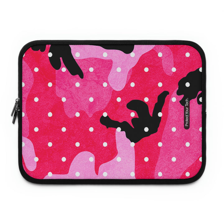 Pink CamoDot Laptop Sleeve