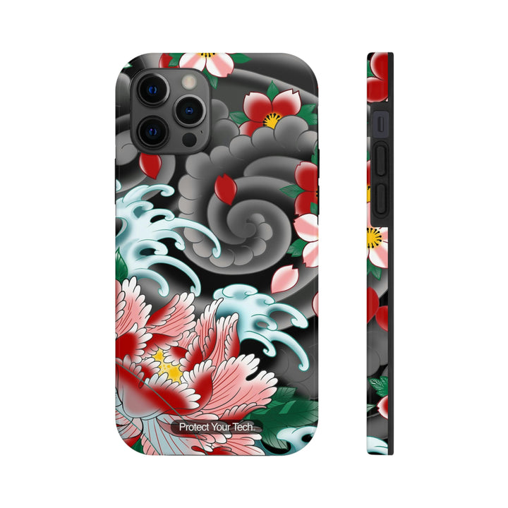 Windflower Tattoo Case-Mate Tough iPhone Case